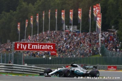 Hamilton takes pole in Spa to equal Schumacher’s all-time record