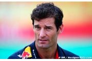 Webber ne veut pas sortir les kleenex