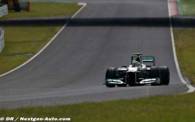 Rosberg, premier à piloter la F1 W04 à Jerez