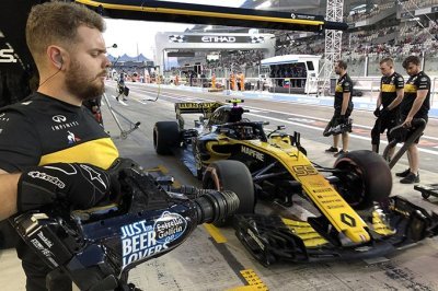 Renault F1 plutôt satisfaite de la 1ère journée à Abu Dhabi