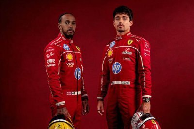 Ferrari dévoile les photos d’Hamilton et Leclerc en combinaison