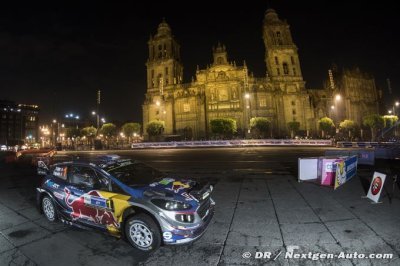 Ogier in contention for the lead in Rally Mexico