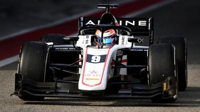F2, Essais à Sakhir, Jour 2&nbsp;: Lundgaard meilleur temps