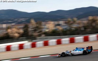 Josef Kral fastest during Practice for GP2 in Spain