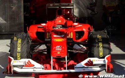 Ferrari updates F10’s front wing and floor