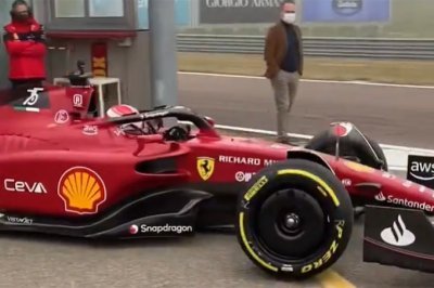 La Ferrari F1-75 a pris la piste à Fiorano (+ photos)