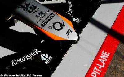 Force India&nbsp;: La VJM08 B manque un crash test