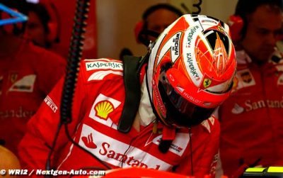 Kimi Raikkonen at Maranello for the day