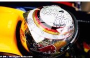Vettel aime changer la déco de son casque