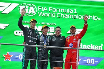 Antonelli, Russell, Hamilton, Bonnington&nbsp;: un podium made in Mercedes F1 à Shanghai&nbsp;!
