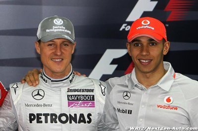 Schumacher était ’plus complet’ que Hamilton selon Rosberg