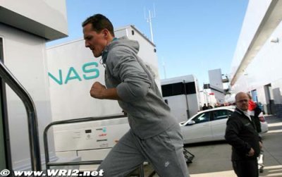 Schumacher de passage chez Ferrari