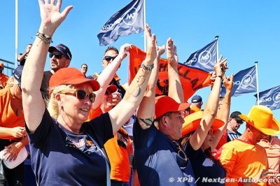 L’ambiance est ‘fade’ sur certains GP, pas à Zandvoort pour Verstappen
