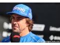 Alonso s'inquiète du marsouinage sur le circuit de Bakou