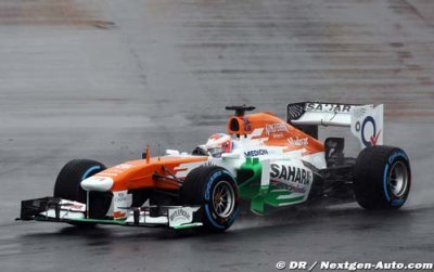 Di Resta tops FP1 in a wet start to Canadian GP weekend