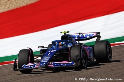 En quatrième ligne, les pilotes Alpine F1 saluent les progrès effectués