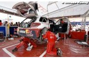 Jordan Rally service park takes shape overnight