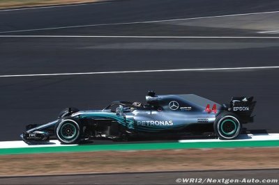 La voiture de Hamilton n’a pas été abîmée au départ