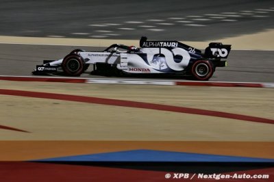 Kvyat et Gasly sont en forme avec leur AlphaTauri sur le circuit externe de Sakhir