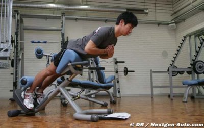 Sauber drivers training at Swiss fitness camp