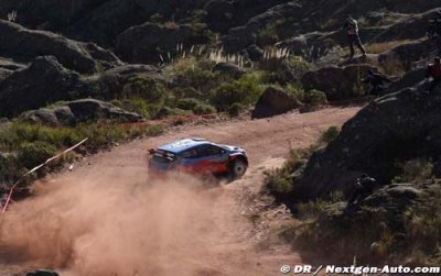 Hyundai show pace to lead Rally Italia Sardegna after opening day