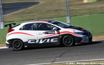 Tiago Monteiro a un premier contact positif avec la Honda Civic