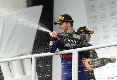 Gasly : Je ne pensais pas réaliser un podium avec Toro Rosso