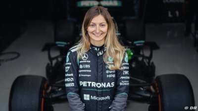 Doriane Pin teste une F1 pour la première fois de sa carrière à Silverstone