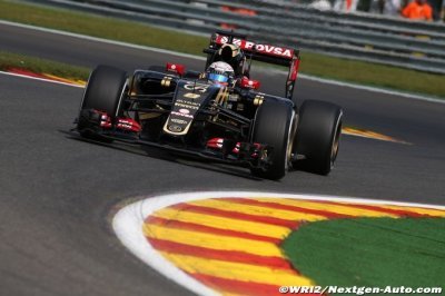 Grosjean a roulé avec le système de Renault à Spa en 2015