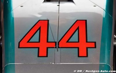 Hamilton va négocier pour garder le 44 sur sa voiture en 2015