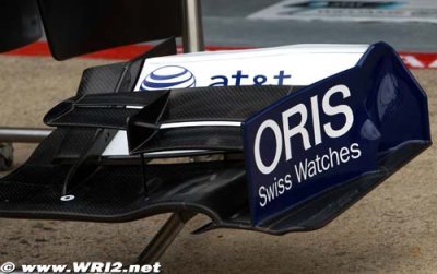 Nouveaux ailerons sur la Williams FW32