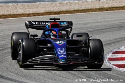 Les pilotes Williams sont assez nettement en retrait à Barcelone