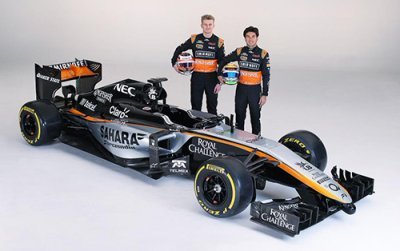 Force India présente sa livrée 2015 au Mexique