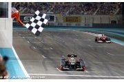 Lotus achieves first win of the season in Abu Dhabi GP