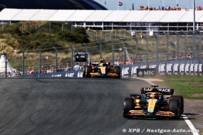 Norris meilleur des autres en Q3, Ricciardo éliminé dès la Q1 à Zandvoort