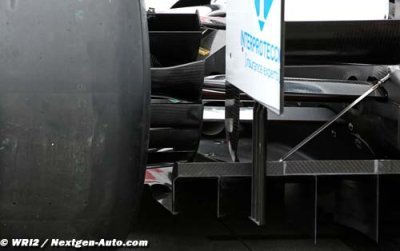 Nouveaux échappements et diffuseur en vue pour Sauber
