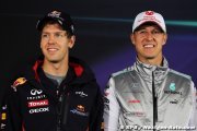 Vettel placera toujours son 'héros' Schumacher devant Hamilton