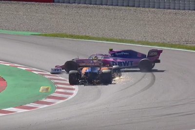 Norris et Stroll se rejettent la faute après leur accrochage