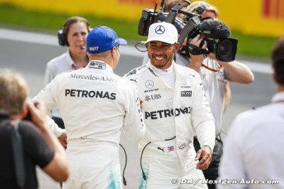 Hamilton&nbsp;: Bottas apporte beaucoup de positif chez Mercedes