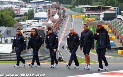 Grosse pluie à Spa-Francorchamps