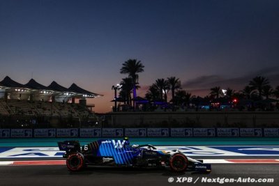 Les Williams F1 dans un ordre inhabituel ce samedi à Abu Dhabi