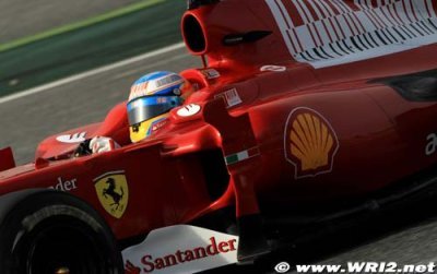 Ferrari tests shark fin engine cover in Spain