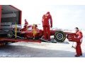 La Ferrari F2012 a pris la direction de Jerez ce soir (+ photos)