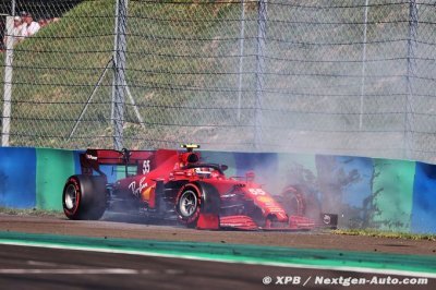 Sainz a identifié la raison de ses accidents mais doit y remédier