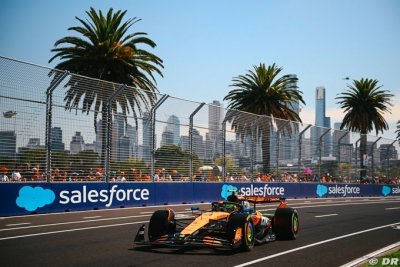 Australie, EL1&nbsp;: Norris devance Sainz, Bearman dans le mur