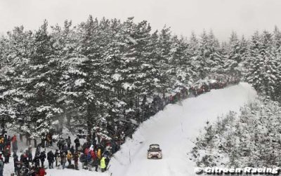 ES 11&nbsp;: Sébastien Loeb et Citroën de bon matin