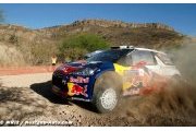 Trois Citroën DS3 WRC aux trois premiers rangs