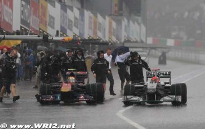 La qualification est reportée à dimanche matin