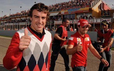 Aucun problème entre Massa et Alonso 