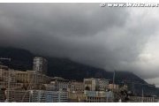 Dark clouds above Monaco on Saturday
